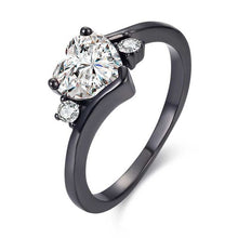 Load image into Gallery viewer, Black/Gold Engagement Rings