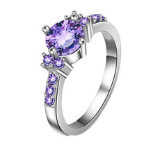 Load image into Gallery viewer, Purple Amethyst Solitaire Ring