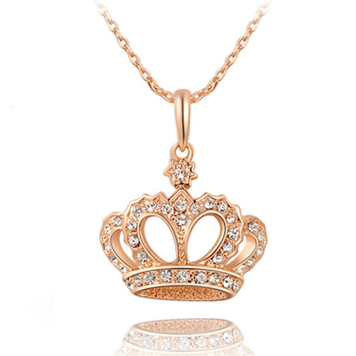 Crown Pendant Necklace