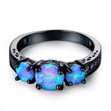 Load image into Gallery viewer, Rainbow Fire Opal Ring