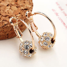 Load image into Gallery viewer, Austrian Crystal Ball Earrings