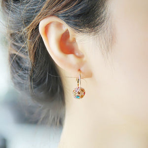 Austrian Crystal Ball Earrings