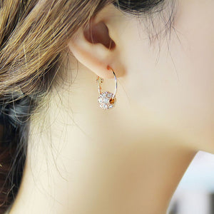 Austrian Crystal Ball Earrings