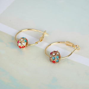 Austrian Crystal Ball Earrings