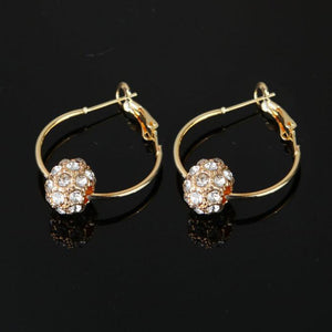 Austrian Crystal Ball Earrings