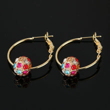 Load image into Gallery viewer, Austrian Crystal Ball Earrings