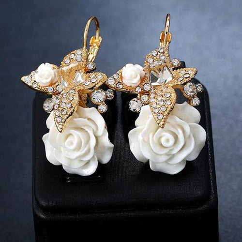 Butterfly & Rose Earring